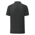 Black - Back - Fruit Of The Loom Mens Iconic Polo Shirt