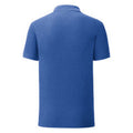 Royal Blue Heather - Back - Fruit Of The Loom Mens Iconic Polo Shirt