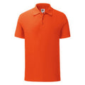 Flame - Front - Fruit Of The Loom Mens Iconic Polo Shirt