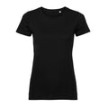 Black - Front - Russell Womens-Ladies Organic Short-Sleeved T-Shirt