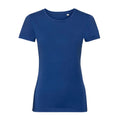 Bright Royal Blue - Front - Russell Womens-Ladies Organic Short-Sleeved T-Shirt