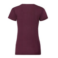 Burgundy - Back - Russell Womens-Ladies Organic Short-Sleeved T-Shirt