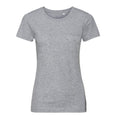 Light Oxford Grey - Front - Russell Womens-Ladies Organic Short-Sleeved T-Shirt