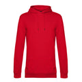 Red - Front - B&C Mens Hoodie