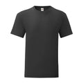 Black - Front - Fruit Of The Loom Mens Iconic 150 T-Shirt