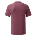 Burgundy Heather - Back - Fruit Of The Loom Mens Iconic 150 T-Shirt