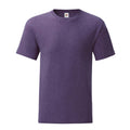 Purple Heather - Front - Fruit Of The Loom Mens Iconic 150 T-Shirt