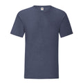 Heather Navy - Front - Fruit Of The Loom Mens Iconic 150 T-Shirt