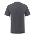 Dark Heather - Back - Fruit Of The Loom Mens Iconic 150 T-Shirt