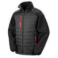 Black-Red - Front - Result Womens-Ladies Compass Soft Shell Jacket