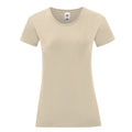 Natural - Back - Fruit of the Loom Womens-Ladies Iconic 150 T-Shirt