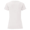 White - Back - Fruit of the Loom Womens-Ladies Iconic 150 T-Shirt