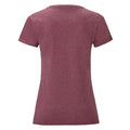 Heather Burgundy - Back - Fruit of the Loom Womens-Ladies Iconic 150 T-Shirt