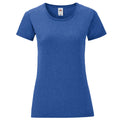 Heather Royal - Front - Fruit of the Loom Womens-Ladies Iconic 150 T-Shirt