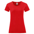 Red - Front - Fruit of the Loom Womens-Ladies Iconic 150 T-Shirt