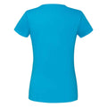 Azure Blue - Back - Fruit of the Loom Womens-Ladies Iconic 150 T-Shirt