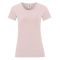 Powder Rose - Front - Fruit of the Loom Womens-Ladies Iconic 150 T-Shirt