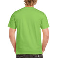 Lime - Back - Gildan Mens Heavy Cotton Short Sleeve T-Shirt (Pack Of 5)