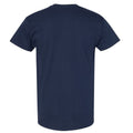 Navy - Back - Gildan Mens Heavy Cotton Short-Sleeved T-Shirt