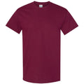 Maroon - Front - Gildan Mens Heavy Cotton Short-Sleeved T-Shirt