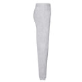 Heather Grey - Side - Fruit Of The Loom Mens Classic Elasticated Jogging Bottoms