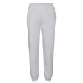 Heather Grey - Front - Fruit Of The Loom Mens Classic Elasticated Jogging Bottoms