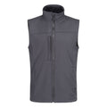 Seal Grey-Seal Grey - Front - Regatta Mens Flux Softshell Body Warmer