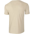 Sand - Back - Gildan Mens Short Sleeve Soft-Style T-Shirt