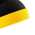 Black-Yellow - Back - Result Genuine Recycled Black Compass Beanie