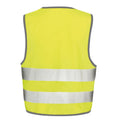 Hi Vis Yellow - Back - SAFE-GUARD by Result Childrens-Kids Safety Vest