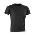 Black - Front - Spiro Mens Impact Aircool T-Shirt