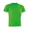 Fluorescent Green - Front - Spiro Mens Impact Aircool T-Shirt