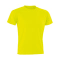 Fluorescent Yellow - Front - Spiro Mens Impact Aircool T-Shirt