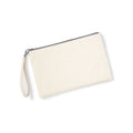 Natural-Light Grey - Back - Westford Mill Canvas Wristlet Pouch