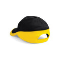 Black-Yellow - Back - Beechfield Teamwear Competition Cap