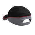 Black-Graphite-Classic Red - Front - Beechfield Teamwear Competition Cap