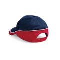 French Navy-Classic Red-White - Back - Beechfield Teamwear Competition Cap