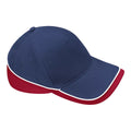 French Navy-Bright Royal Blue-White - Side - Beechfield Teamwear Competition Cap