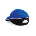 Bright Royal Blue-Black-White - Back - Beechfield Teamwear Competition Cap