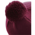 Burgundy - Back - Beechfield Original Pom Pom Beanie