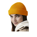 Mustard Yellow - Back - Beechfield Harbour Beanie