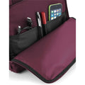 Burgundy - Back - Bagbase Roll Top Twin Handle Backpack