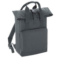 Graphite Grey - Front - Bagbase Roll Top Twin Handle Backpack