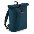 Petrol - Front - Bagbase Roll Top Recycled Backpack