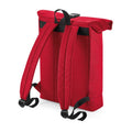 Classic Red - Back - Bagbase Roll Top Recycled Backpack