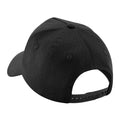 Black - Back - Beechfield Unisex Adult Removable Patch Baseball Cap