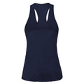 Navy Blue - Front - Bella + Canvas Womens-Ladies Racerback Tank Top