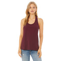 Maroon - Back - Bella + Canvas Womens-Ladies Racerback Tank Top