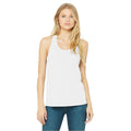 White - Back - Bella + Canvas Womens-Ladies Racerback Tank Top