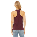 Maroon - Side - Bella + Canvas Womens-Ladies Racerback Tank Top